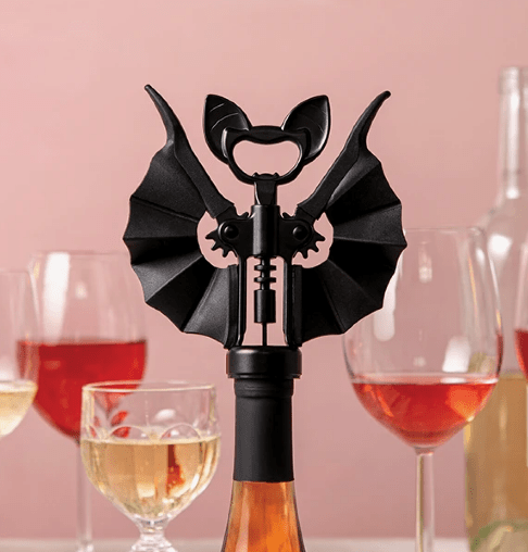 Spooky Bat Vino Wine & Beer Opener - Halloween Gifts - Nifty Decor & More