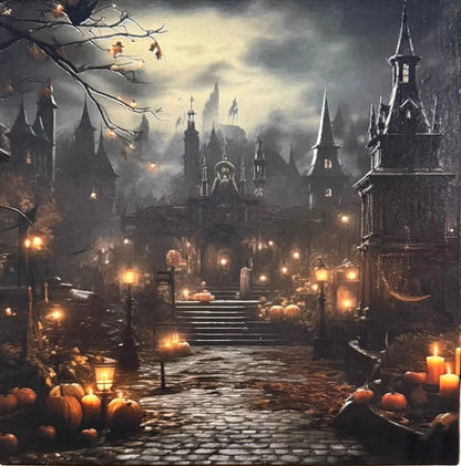 Spooky Candlelit Alley Unframed Canvas - Nifty Decor & More