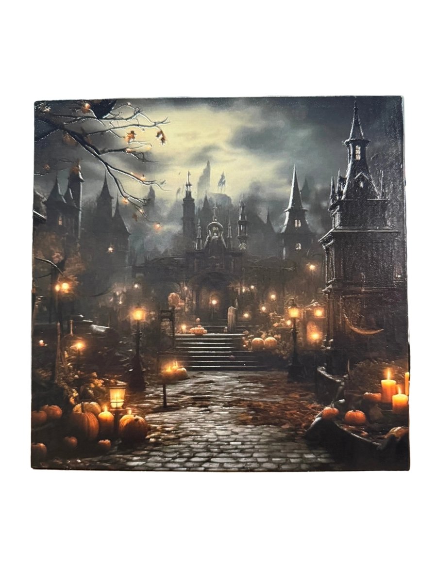 Spooky Candlelit Alley Unframed Canvas - Nifty Decor & More