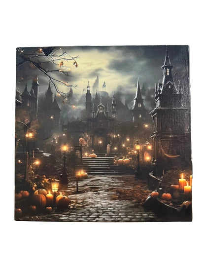 Spooky Candlelit Alley Unframed Canvas - Nifty Decor & More
