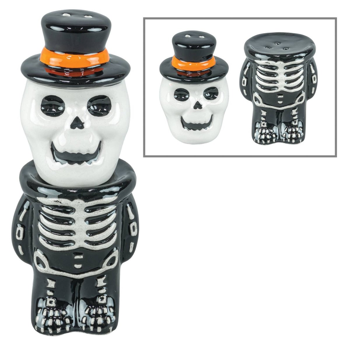 Spooky Halloween Skeleton Salt & Pepper Set - Nifty Decor & More