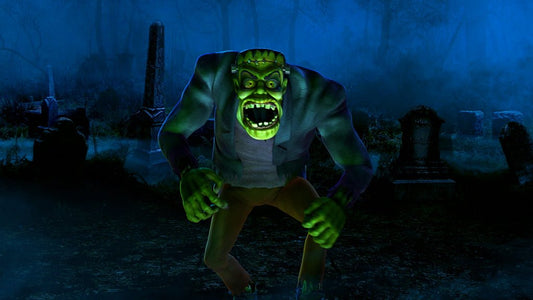 Spooky Monster Scares Scene