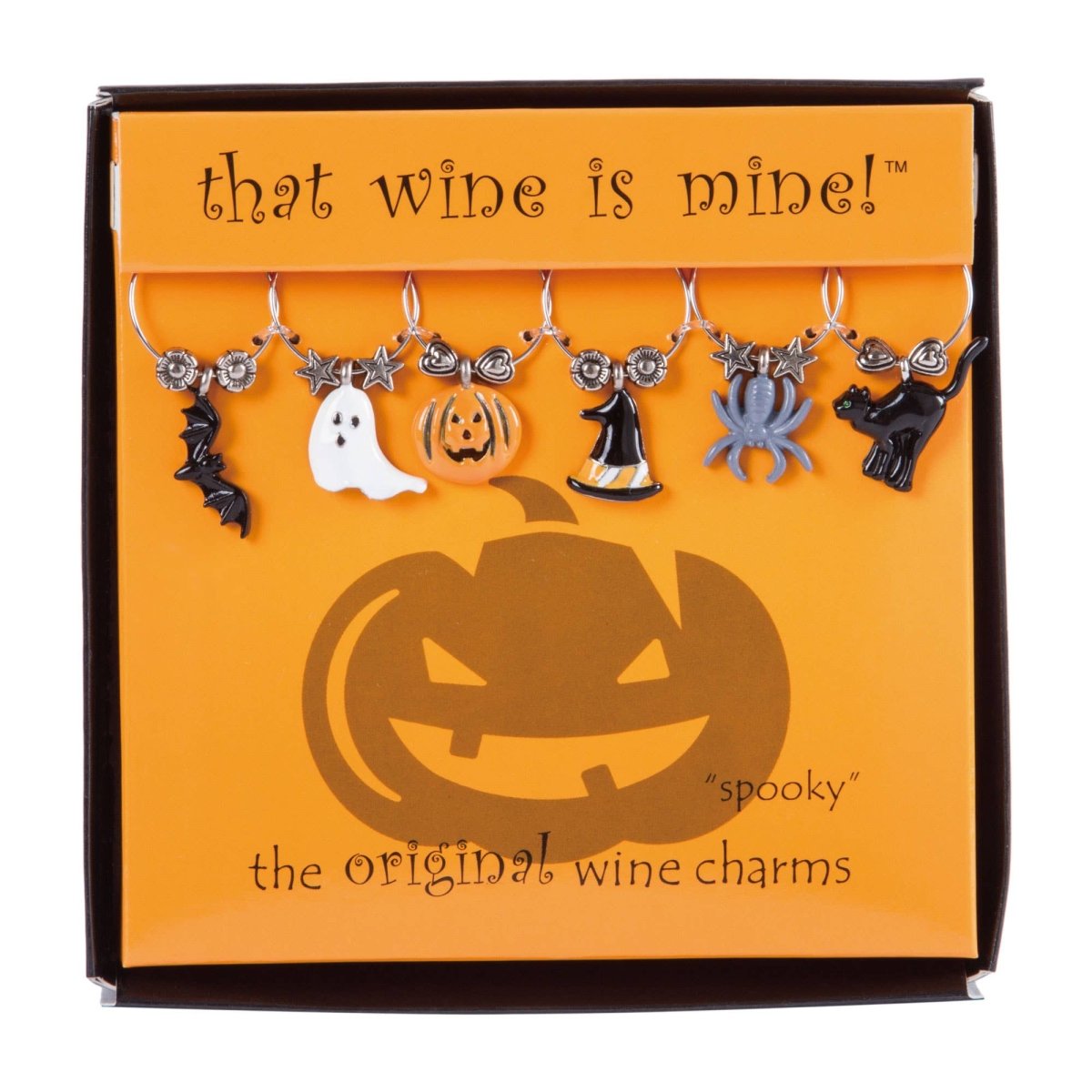 Spooky Wine Painted Wine Charms 6-Piece - Nifty Decor & More