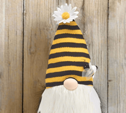 Spring Bee Gnome Shelf Sitter