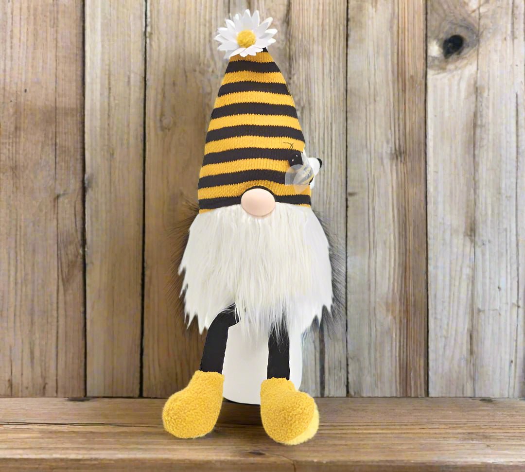 Spring Bee Gnome Shelf Sitter