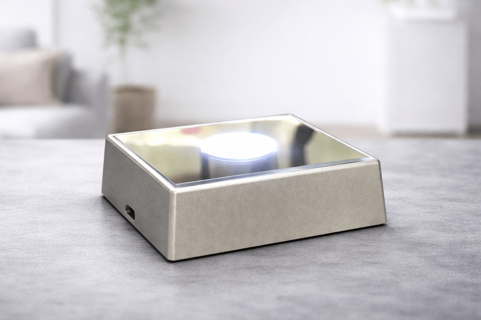 Rotating LED Light Base with USB Cable – For Engraved Crystal Display - Nifty Decor & More
