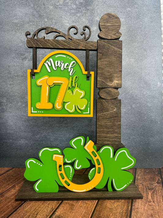 St. Patrick's Day Mini Post Interchangeable Add On with Mini Post