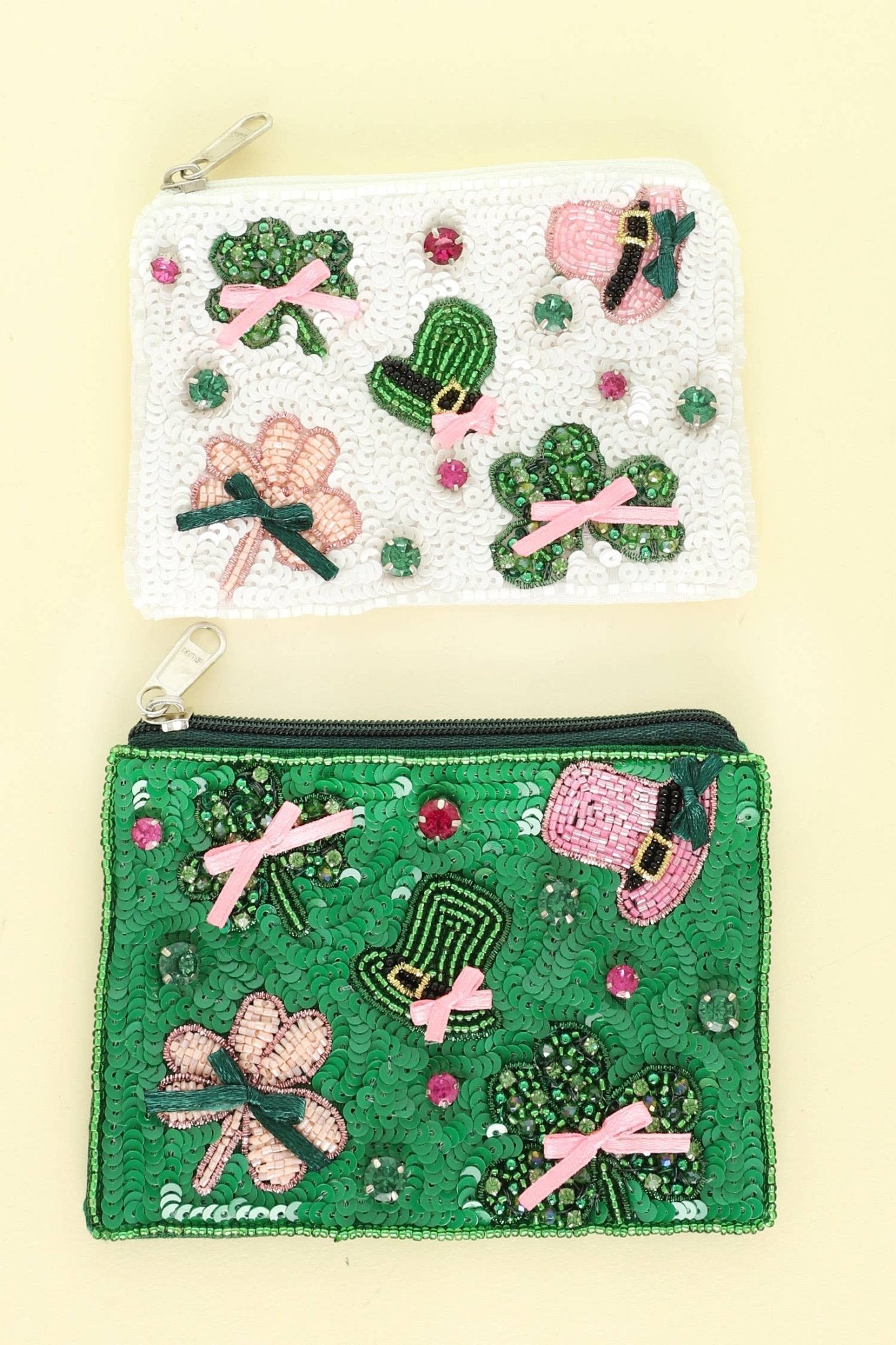 St. Patrick's Theme Jeweled Coin Bag - Nifty Decor & More