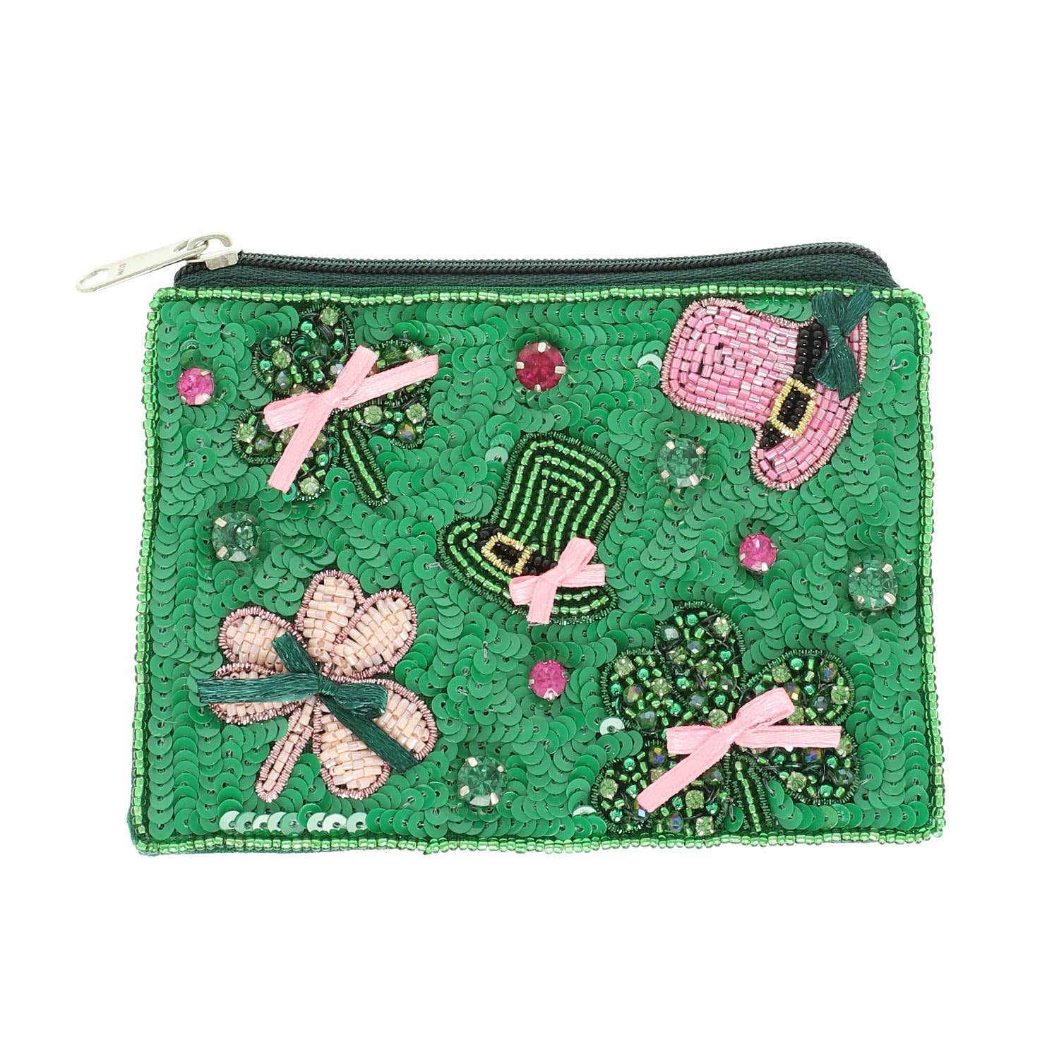 St. Patrick's Theme Jeweled Coin Bag - Nifty Decor & More