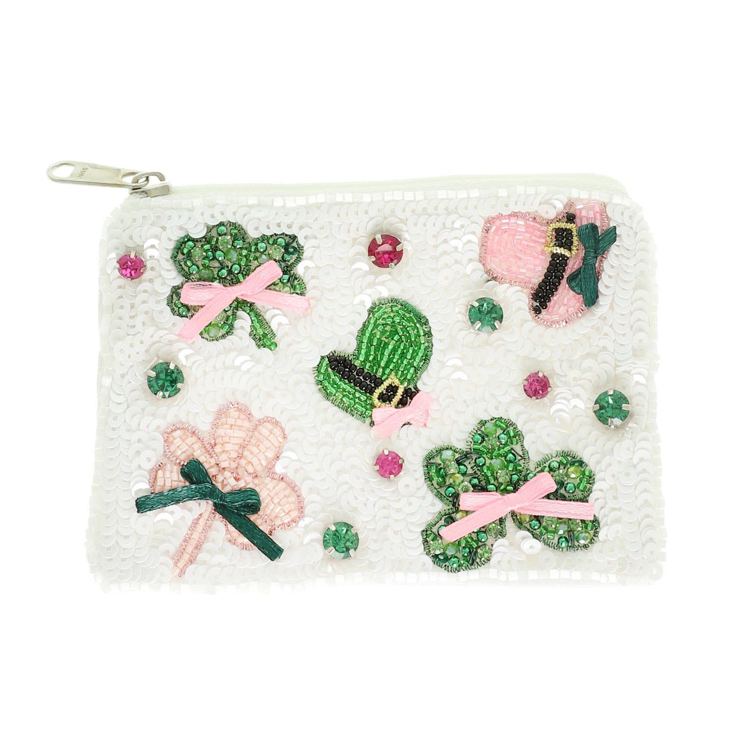 St. Patrick's Theme Jeweled Coin Bag - Nifty Decor & More