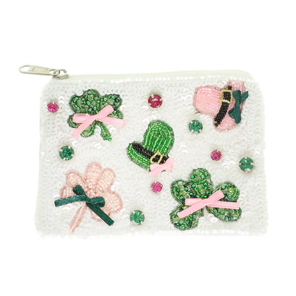 St. Patrick's Theme Jeweled Coin Bag - Nifty Decor & More