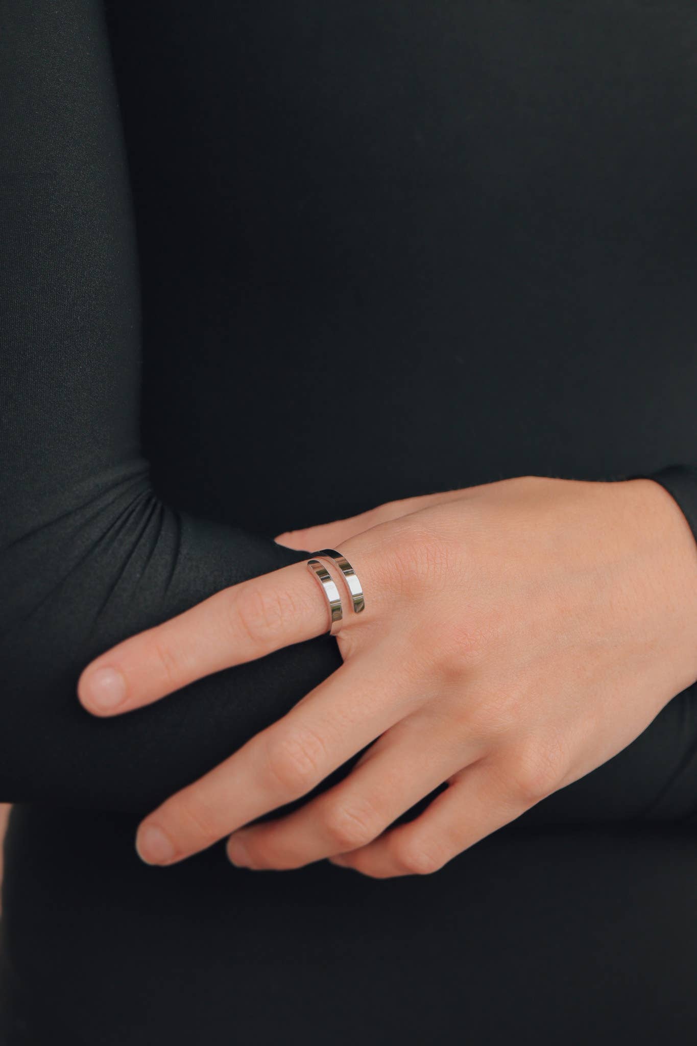 Stainless Steel Blank Engravable 2 Name Wrap Ring