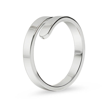 Stainless Steel Blank Engravable 2 Name Wrap Ring - Nifty Decor & More