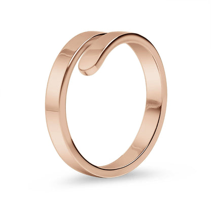 Stainless Steel Blank Engravable 2 Name Wrap Ring - Nifty Decor & More