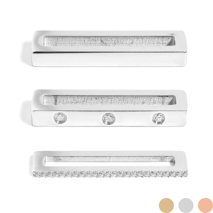 Stainless Steel Engravable 3 Piece Smart Watch Charm Set