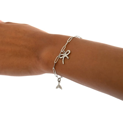Stainless Steel Paperclip Chain Bracelet - Nifty Decor & More