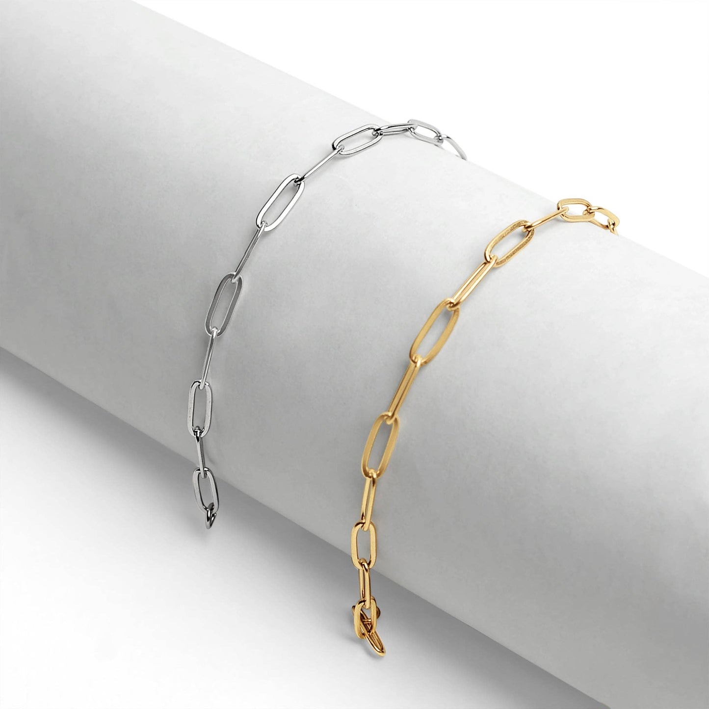 Stainless Steel Paperclip Chain Bracelet - Nifty Decor & More
