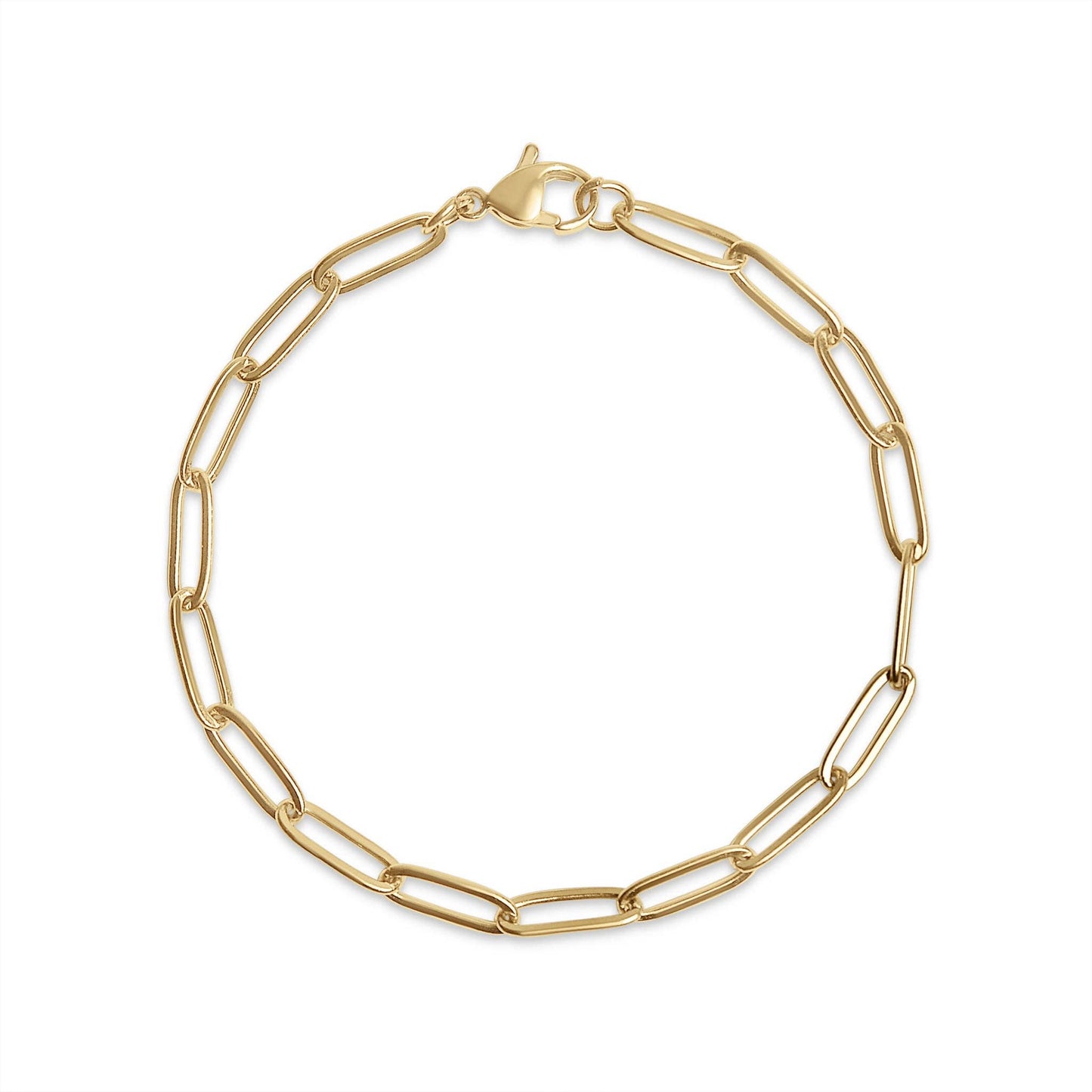 Stainless Steel Paperclip Chain Bracelet - Nifty Decor & More