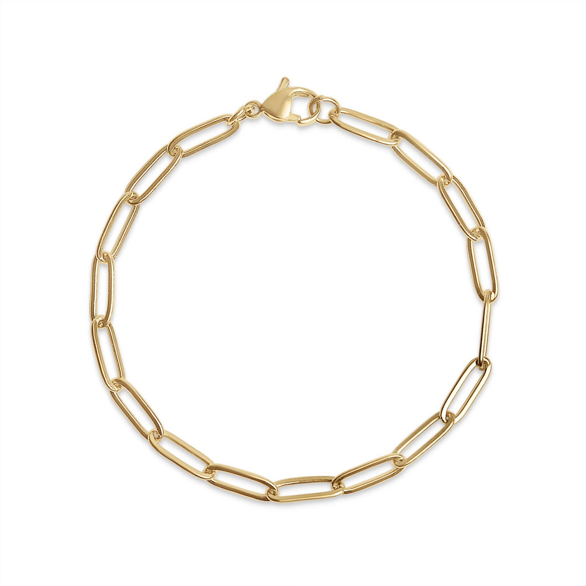 Stainless Steel Paperclip Chain Bracelet - Nifty Decor & More