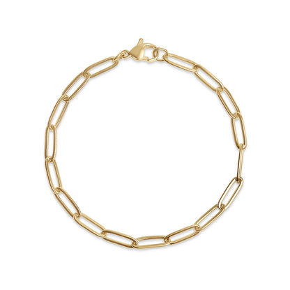 Stainless Steel Paperclip Chain Bracelet - Nifty Decor & More