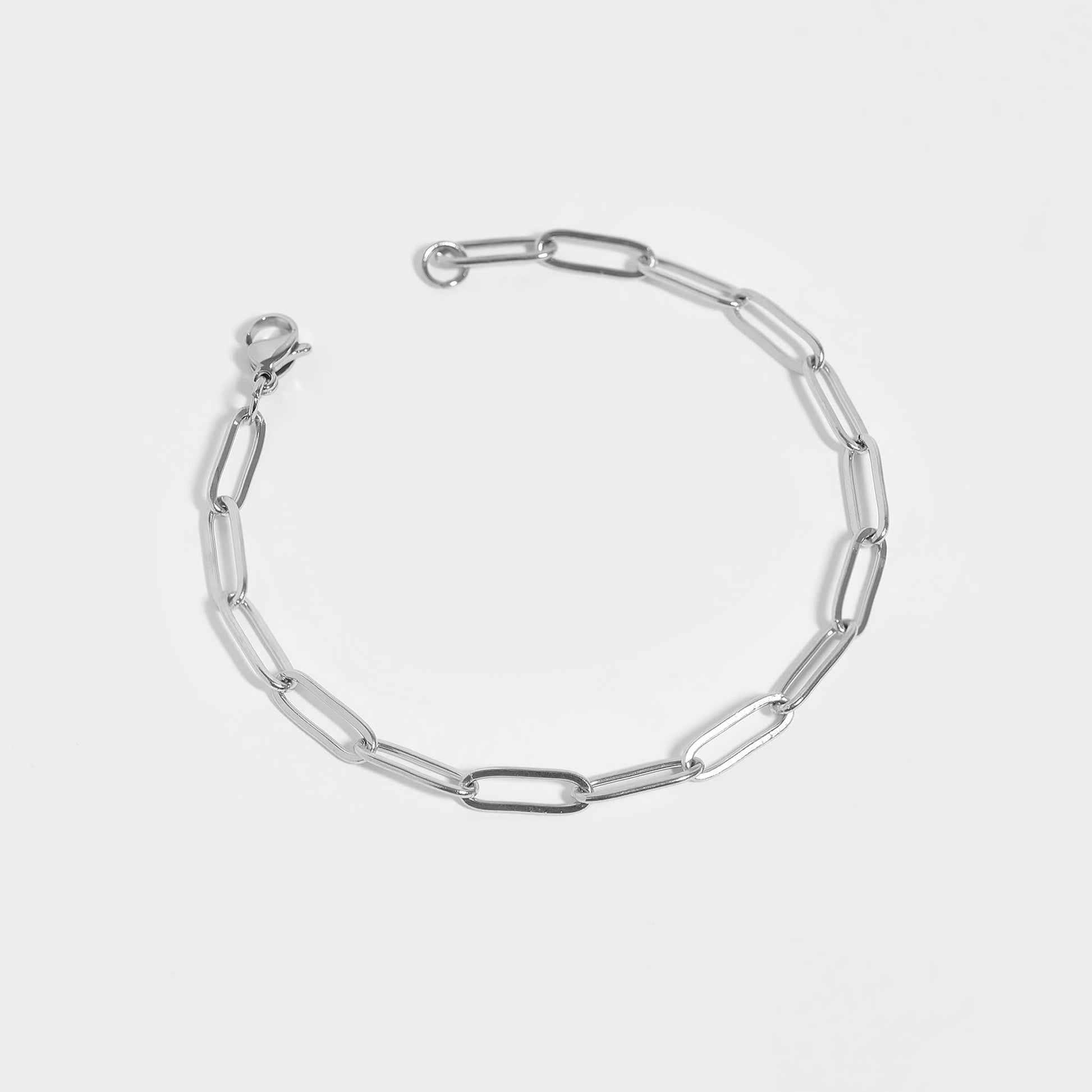 Stainless Steel Paperclip Chain Bracelet - Nifty Decor & More