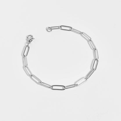 Stainless Steel Paperclip Chain Bracelet - Nifty Decor & More