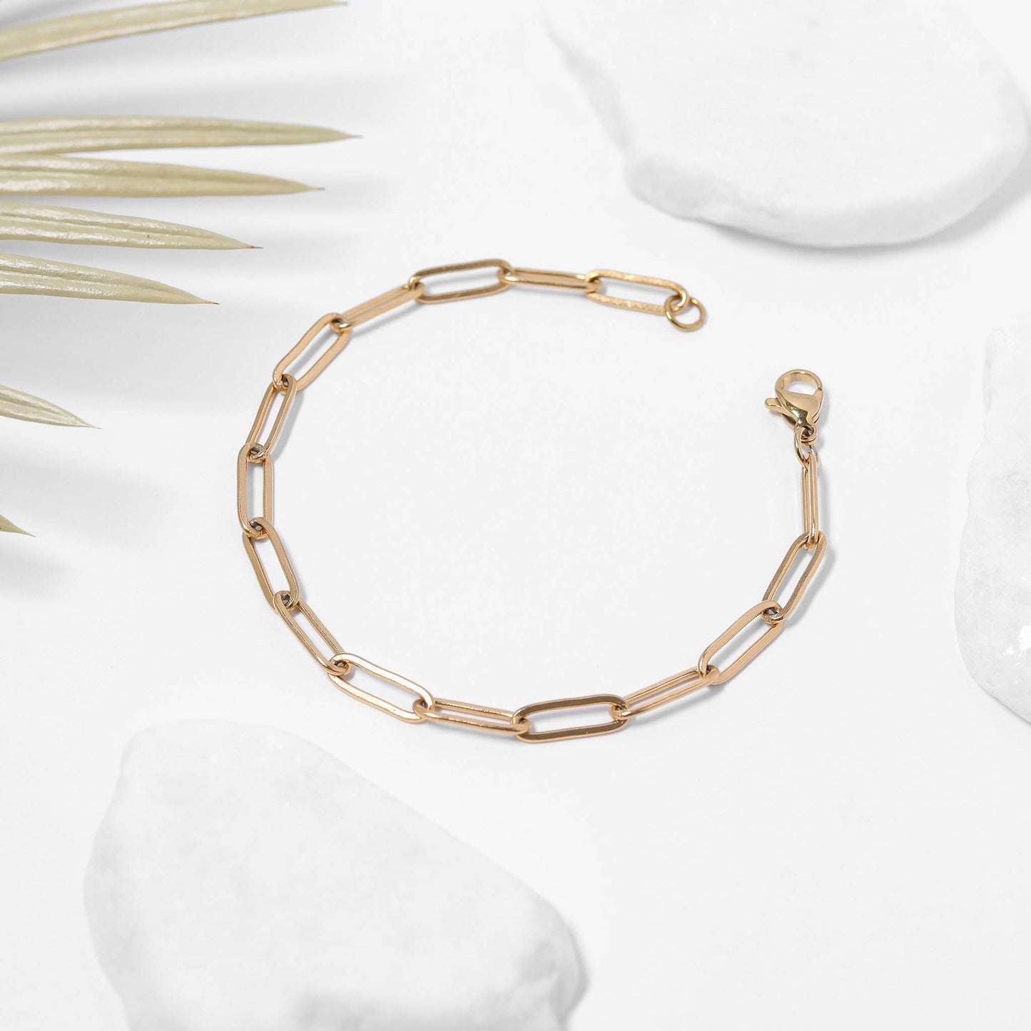 Stainless Steel Paperclip Chain Bracelet - Nifty Decor & More