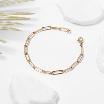 Stainless Steel Paperclip Chain Bracelet - Nifty Decor & More