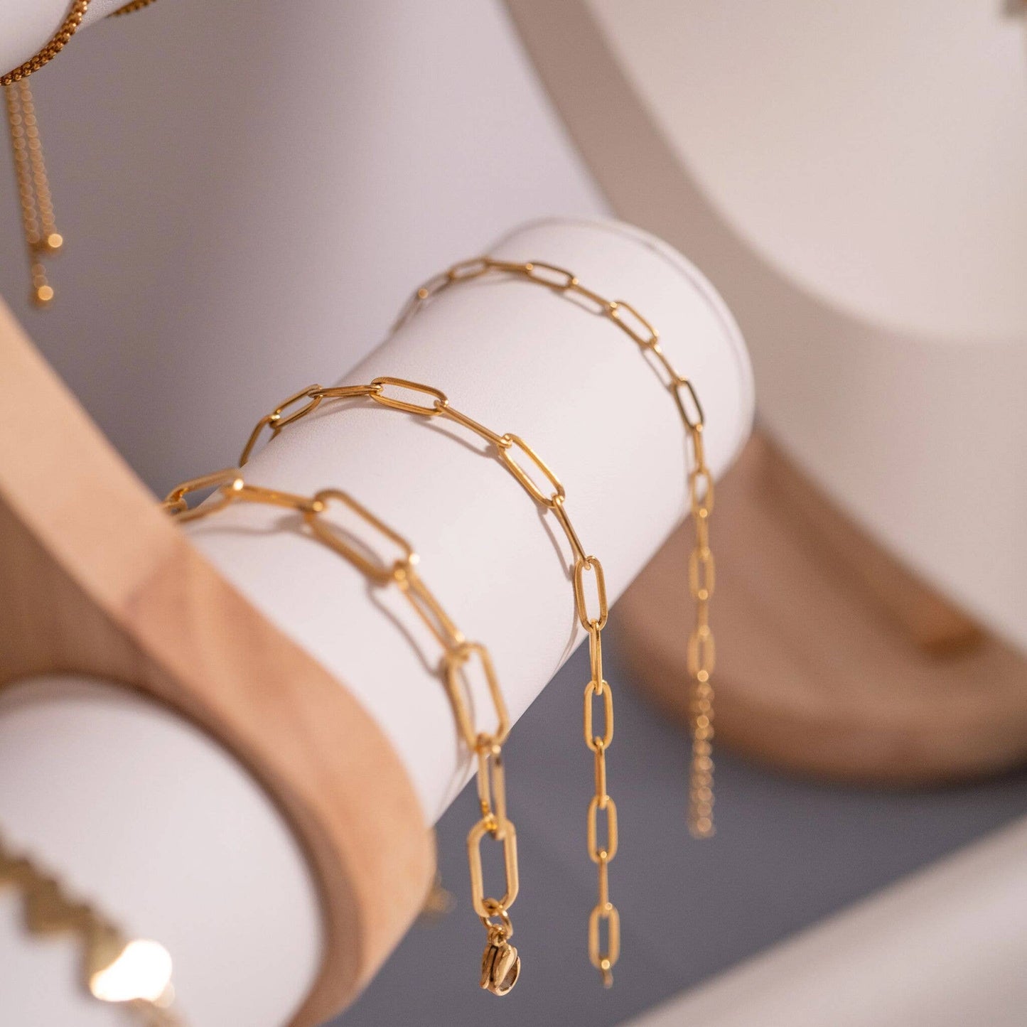 Stainless Steel Paperclip Chain Bracelet - Nifty Decor & More