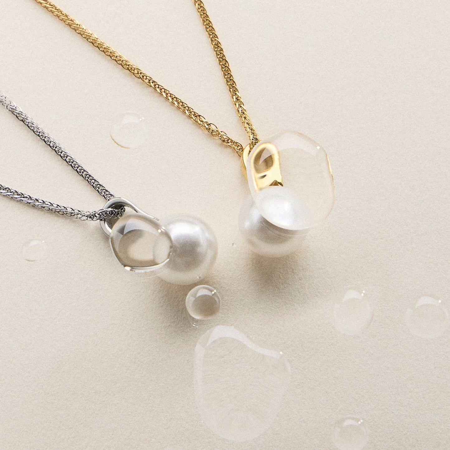 Stainless Steel Pearl Drop Necklace - Nifty Decor & More