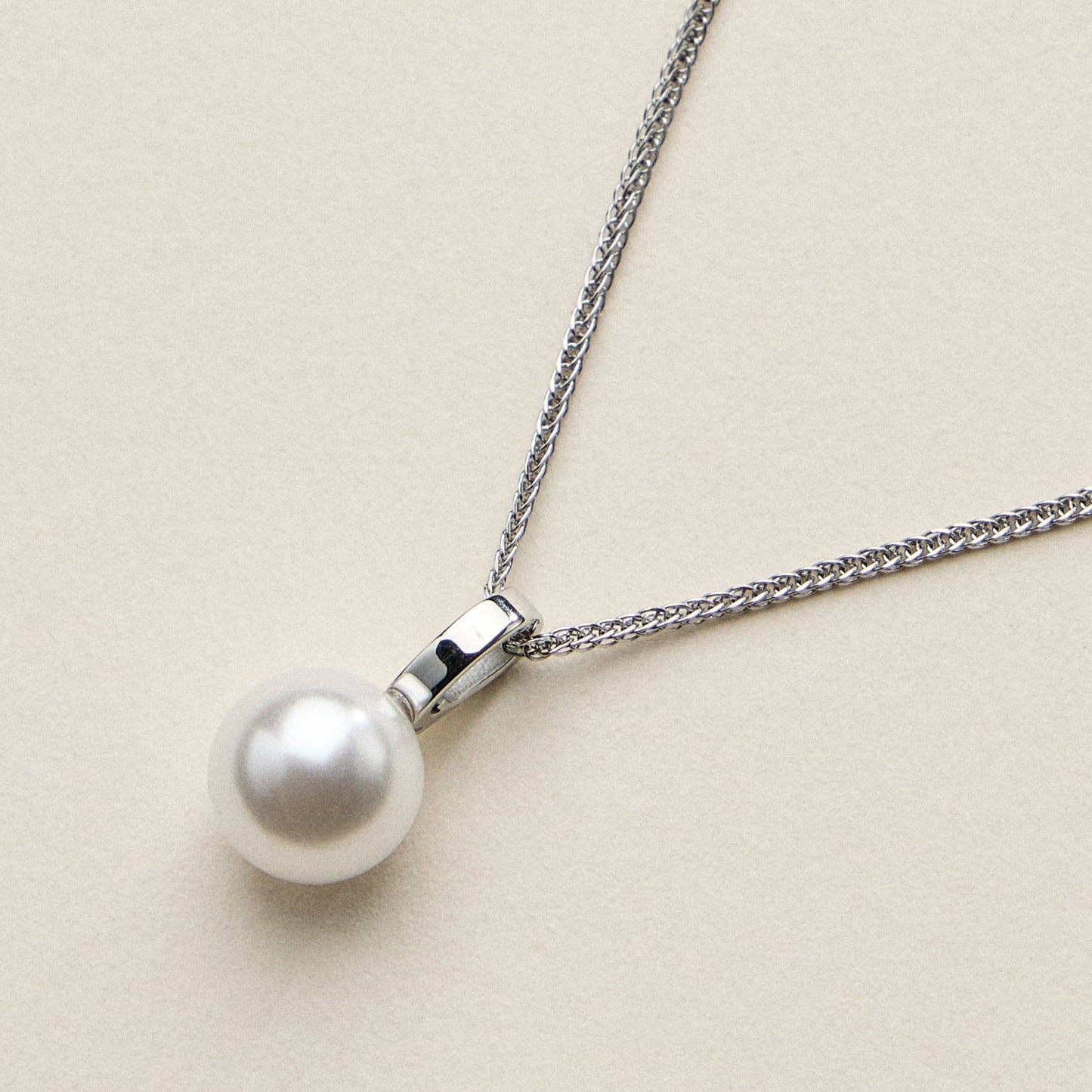 Stainless Steel Pearl Drop Necklace - Nifty Decor & More
