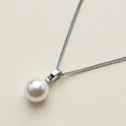 Stainless Steel Pearl Drop Necklace - Nifty Decor & More