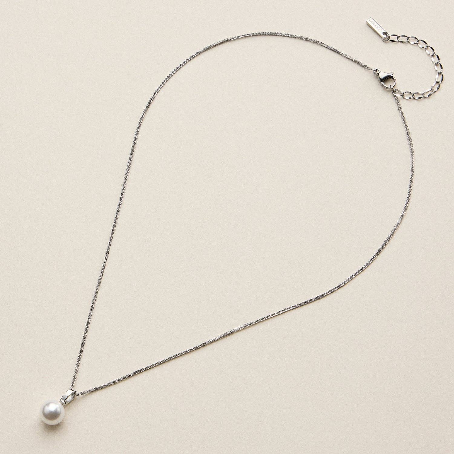 Stainless Steel Pearl Drop Necklace - Nifty Decor & More