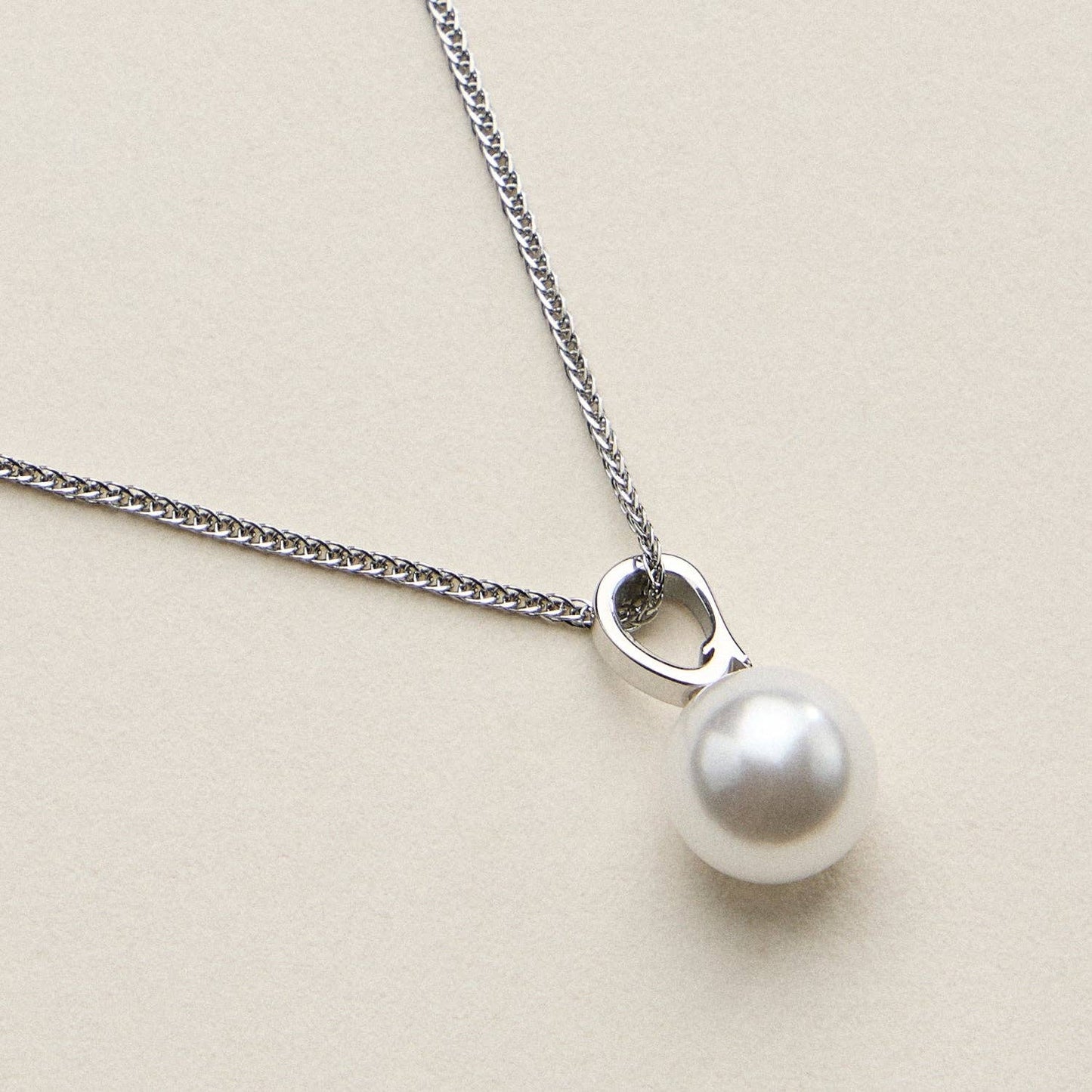 Stainless Steel Pearl Drop Necklace - Nifty Decor & More