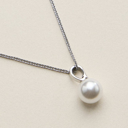 Stainless Steel Pearl Drop Necklace - Nifty Decor & More
