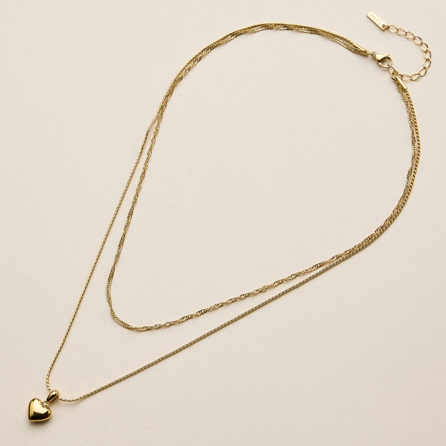 Stainless Steel Polished Heart Pendant Necklace - Nifty Decor & More