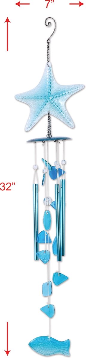 Starfish Glass Chime - Nifty Decor & More
