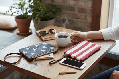 Stars and Stripes Wristlet - Nifty Decor & More