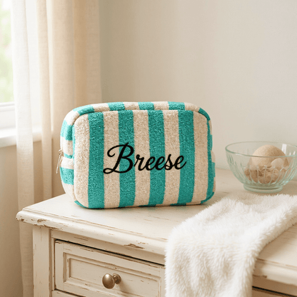 Striped Pattern Cosmetic Pouch Bag - Nifty Decor & More