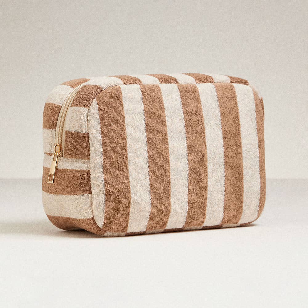Striped Pattern Cosmetic Pouch Bag - Nifty Decor & More