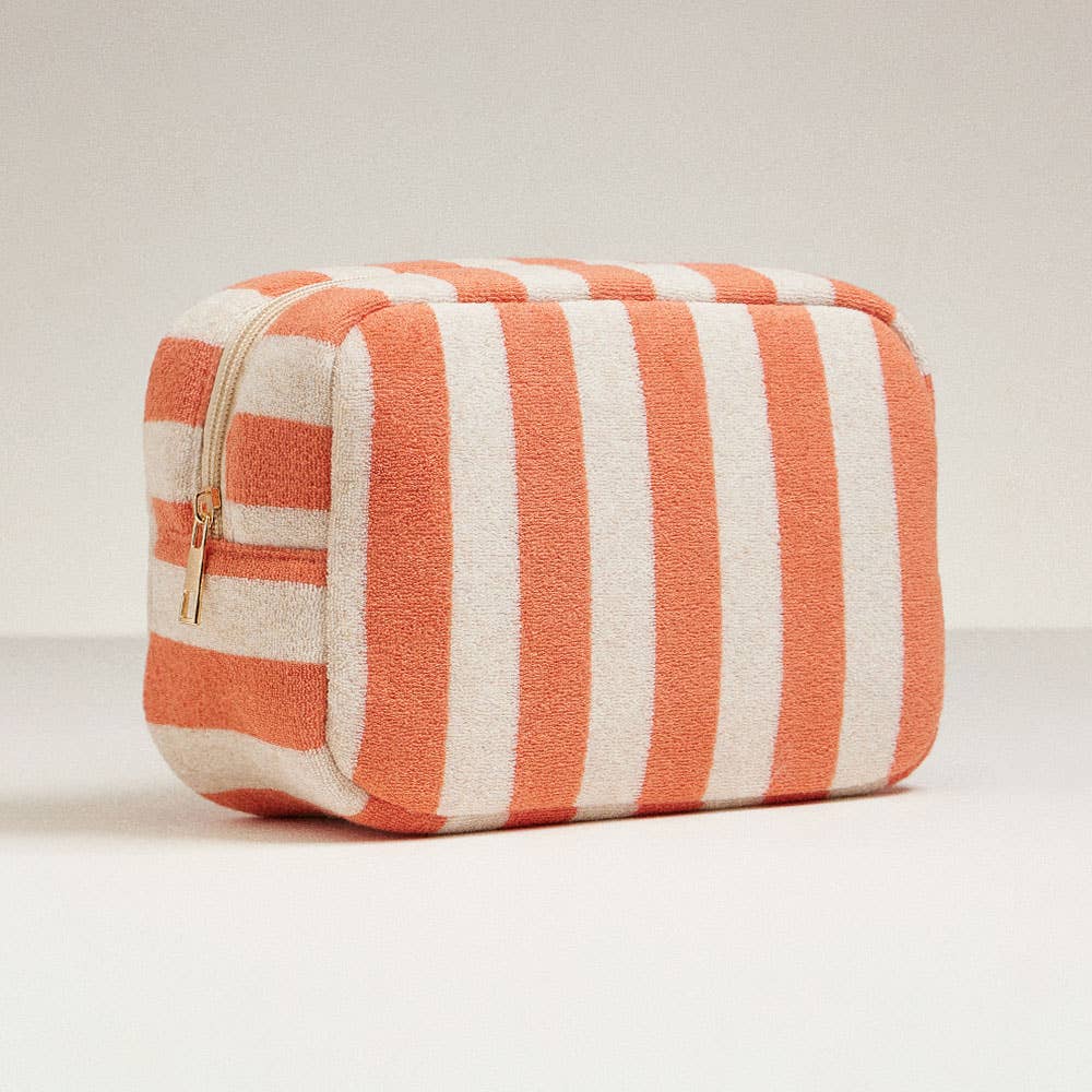 Striped Pattern Cosmetic Pouch Bag - Nifty Decor & More
