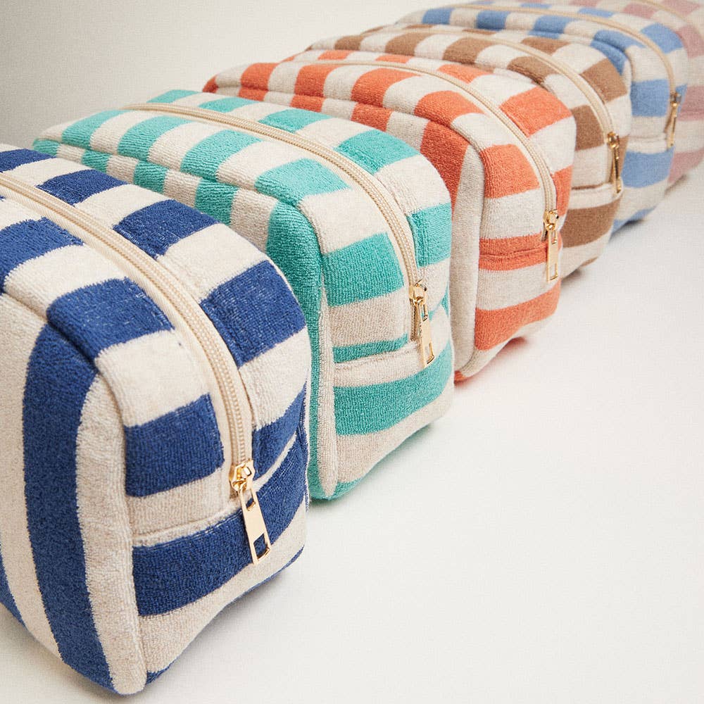 Striped Pattern Cosmetic Pouch Bag - Nifty Decor & More