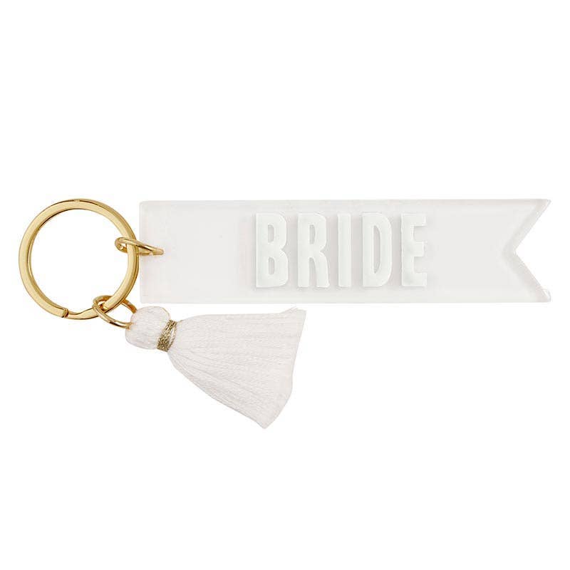 Stylish Wedding Party Keychain Tags, Trendy Acrylic Keepsakes for Bridesmaids & Brides Gifts - Nifty Decor & More