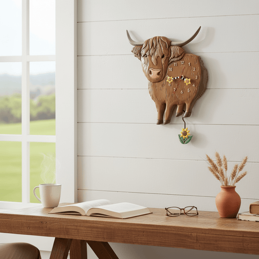Sunny Moo Wall Clock - Nifty Decor & More