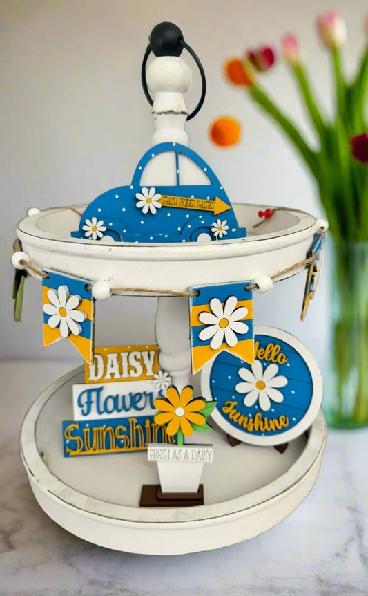 Sunshine & Daises Tiered Tray Tiered Tray