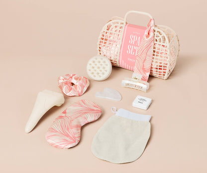 Super Spa Set | Coral, Self - Care, Wellness, Holiday Gifts - Nifty Decor & More