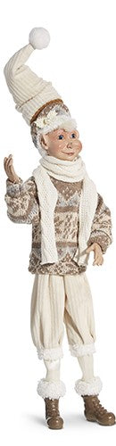 RAZ - 30" JUST CHILLIN ELF  Sweater -Scarf  