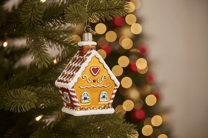 Sweet Gingerbread Cottage Ornament - Nifty Decor & More