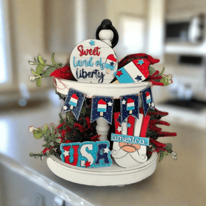 Sweet Land of Liberty Tiered Tray Tiered Tray
