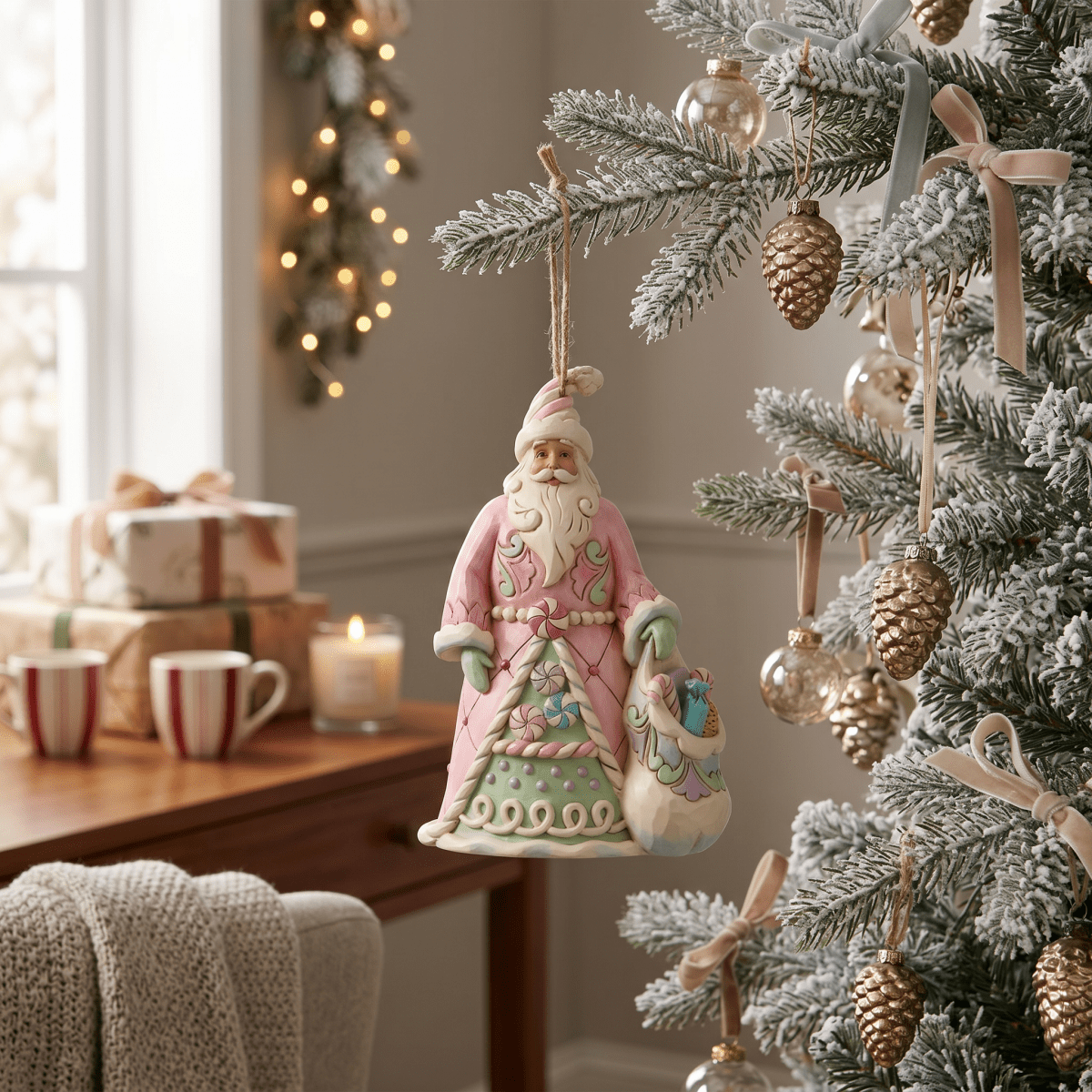 Sweets Santa Bag of Candy Ornament - Nifty Decor & More